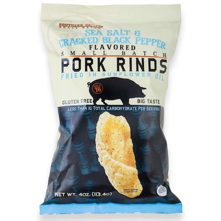 Rudolph Rudolph Pork Rind Sea Salt and Cracked Pepper Snack 2 oz Bagged 900405
